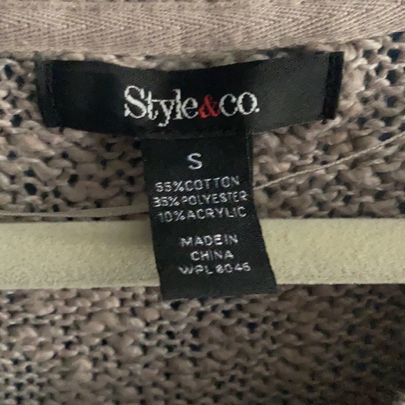 Style & Co. Knit Sweater with Aztec Pattern - Picture 8 of 9